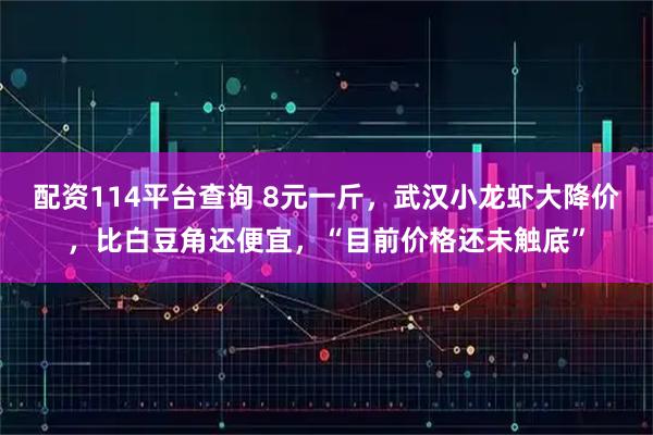 配资114平台查询 8元一斤，武汉小龙虾大降价，比白豆角还便宜，“目前价格还未触底”